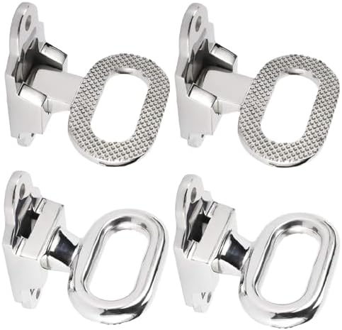 NovelBee 4pcs Stainless Boat Trailer Step, Stainless Folding Step by NovelBee