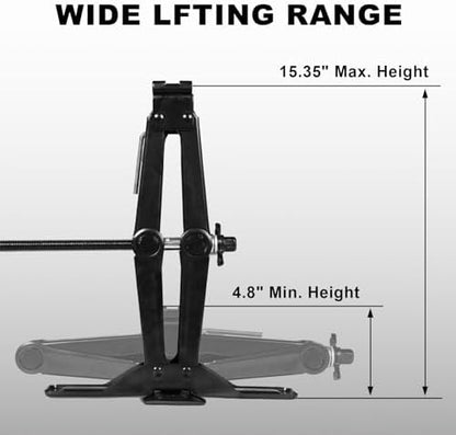 Big RED AST10202SR Torin Wide Base Cross Car Scissor Jack: Steel Portable Quick - Image 4