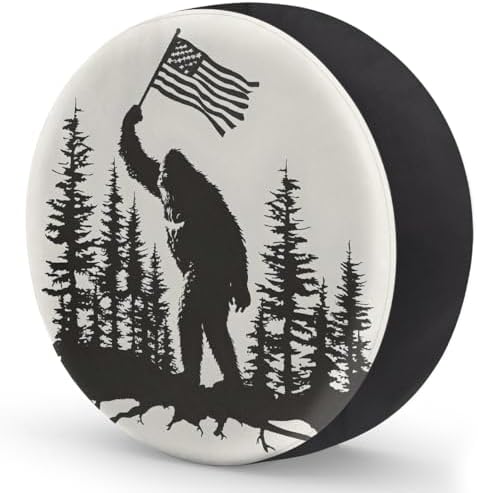 Bigfoot Spare Tire Cover 16in Spare Wheel Covers Tire Storage Cover - Image 2