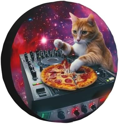 Cats Eat Pizza Spare Tire Cover - Image 7