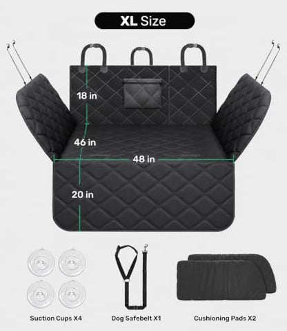Zanch SUV Cargo Liner for Dogs, Thick Foam-Padded Sidewalls，XL - Image 5