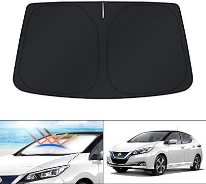KUST Windshield Sun Shade for 2018-2024 2025 Nissan Leaf Accessories Sunshade by KUST