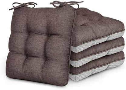 Love's cabin Memory Foam Chair Cushions Set of 4, 19 Inch by Lovescabin