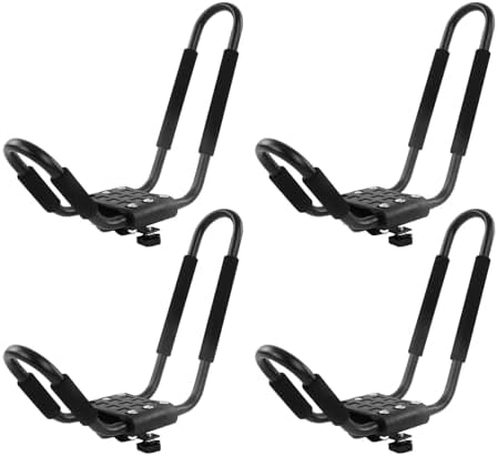 Kayak Roof Top Mount Rack, Sturdy Alloy Steel Carrier by Shipenophy