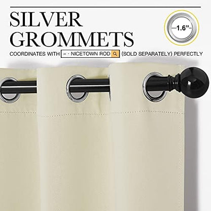 NICETOWN Room Darkening Window Curtain, 2 Panels, 34 x 54-in - Image 3