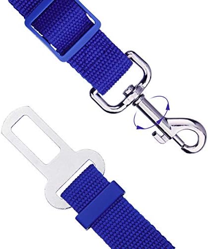 Elisel Elisel 2 Packs Adjustable Length Pet Dog Cat car seat Belt Pet seat Belt - Image 3