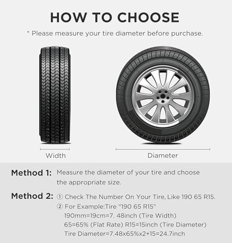 eletecpro RV Tire Covers, Fit 26-29 Inch Tire Diameters - Image 6