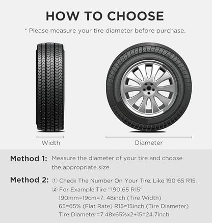 eletecpro RV Tire Covers, Fit 26-29 Inch Tire Diameters - Image 6