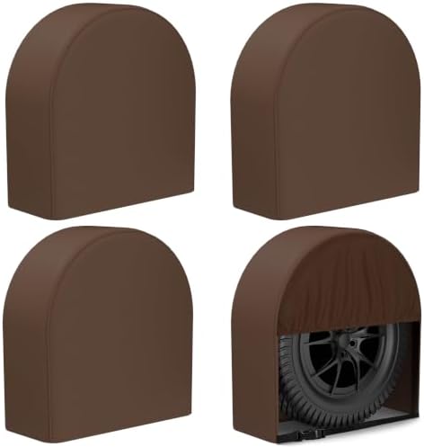 eletecpro RV Tire Covers, Fit 23-26 Inch Tire Diameters by eletecpro