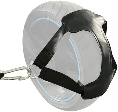 MOTO4U Universal Motorcycle Rear Wheel Tie Down Strap in Upgrade Black by MOTO4U