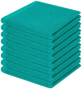 Homaxy 100% Cotton Waffle Weave Kitchen Dish Cloths 8-Pack by Homaxy
