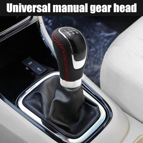 Osilly 5 Speed Shift Knob, Weighted Manual Gear Shifter Knobs, Leather Gear - Image 3