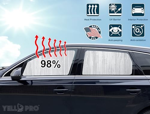 Rear Side 2nd Row Sunshade fits 2017-2026 Chrysler Pacifica Minivan - Image 2