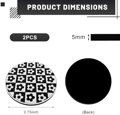 2 PCS Car Cup Coasters, 2.76 Inch Shockproof Auto Cup Holder Insert Coaster - Image 2
