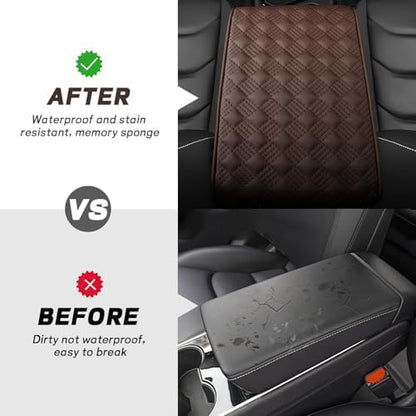 Car Armrest Cushion, 12.2"x8.3" Memory Foam Console Pad - Image 4