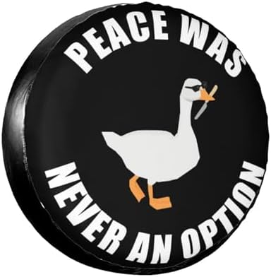Funny Goose Peace was Never an Option Spare Tire Cover Wheel Protectors by Unknown