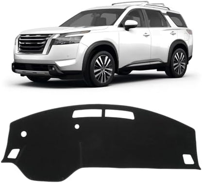 KUST Black Dash Cover for 2022-2025 2026 Nissan Pathfinder Dashboard Cover by KUST