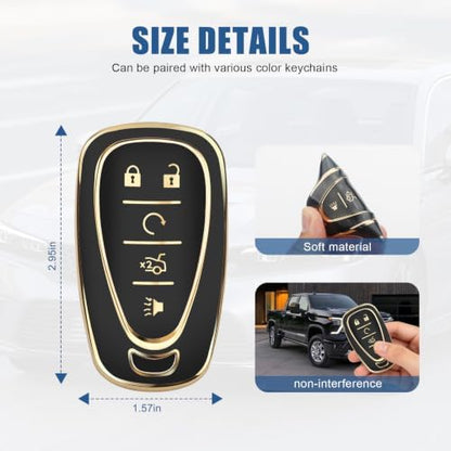 for Chevy Key Fob Cover, 5 Buttons TPU Key Cover - Image 5