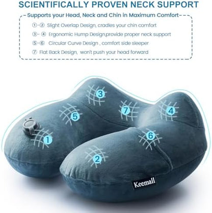 Keemall Inflatable Travel Neck Pillow - Image 4