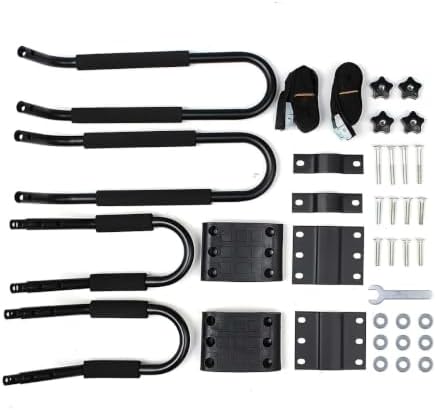 Kayak Roof Rack for Car Top Carrier J Cross Bar Canoe Boat Mount 1Pair - Image 3