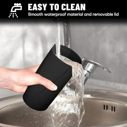 Car Trash Bin with Lid-2 Pack Car Garbage Can Cup Holder-Mini Leakproof Vehicle - Image 5