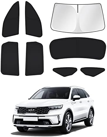 Canvcle Windshield Sun Shade for 2021-2025 2026 Kia Sorento Accessories Side by Canvcle