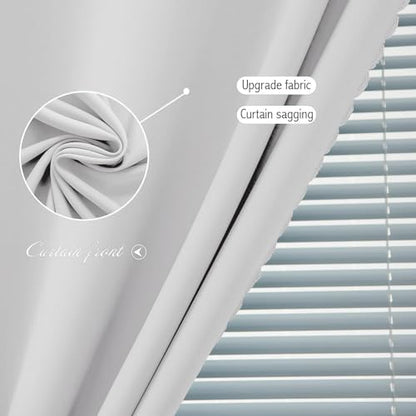 Blackout Curtains for Bedroom Sticky Curtain Blackout Window Cover Self - Image 6