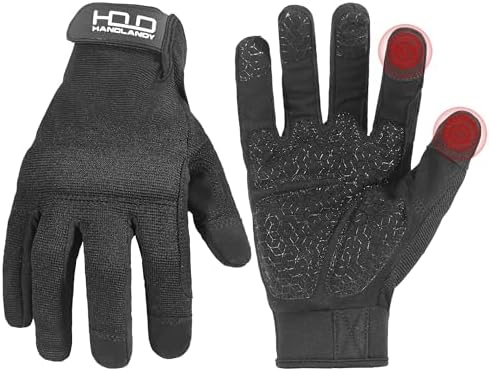 HANDLANDY Work Gloves for Men & Women, Utility Mechanic Working Gloves Touch by HANDLANDY
