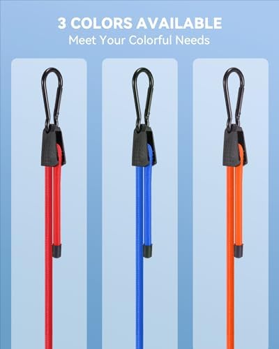 Lucky Straps 36" Blue Adjustable Carabiner Bungee Cords - Image 5