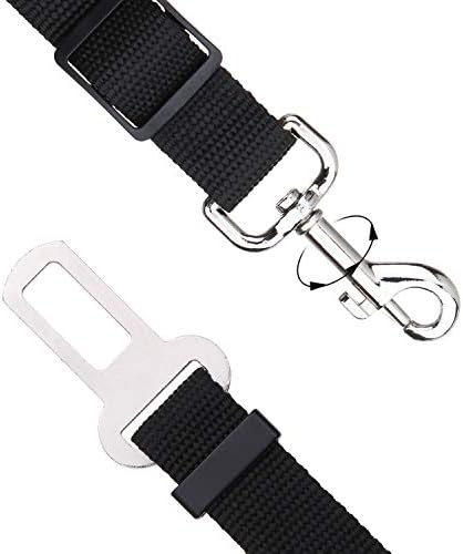 Elisel Elisel 2 Packs Adjustable Length Pet Dog Cat car seat Belt Pet seat Belt - Image 3