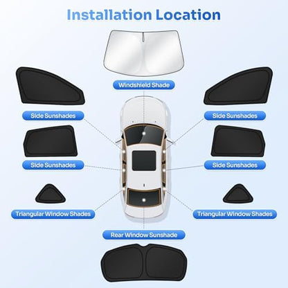 Canvcle Window Shades for 2019-2025 2026 Acura RDX Accessories Windshield Sun - Image 5