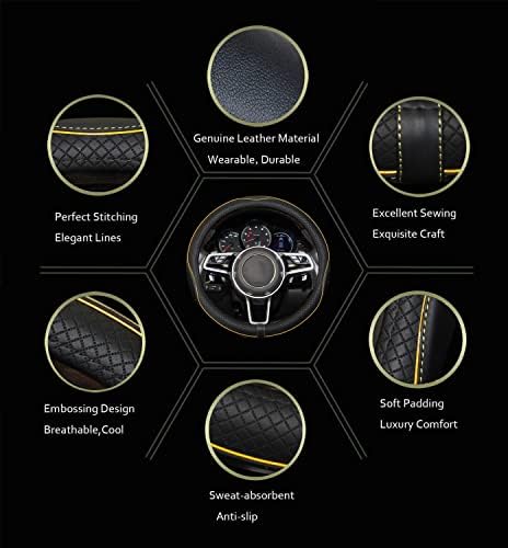 Gomass Car Steering Wheel Cover, Breathable, Heavy Duty, Full Surround - Image 3