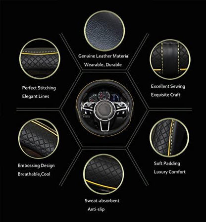 Gomass Car Steering Wheel Cover, Breathable, Heavy Duty, Full Surround - Image 3