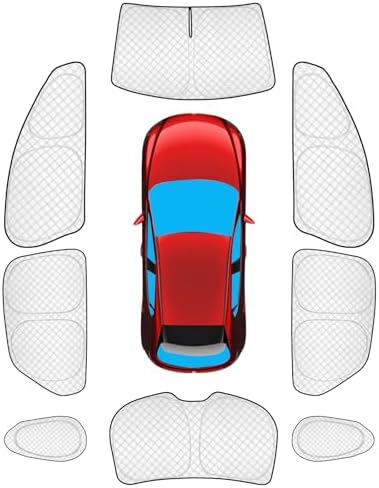 KMF 8pcs Thicken Sun Shades for Mazda CX-30 Accessories 2019-2026, Custom Fit by KMF