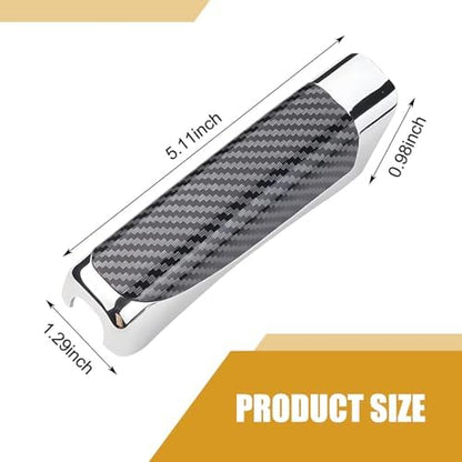Shakas 1 PC Car Handbrake Cover, ABS Carbon Fiber Pattern Tightly Fitting Anti - Image 2