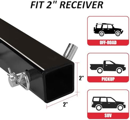 FORWODE 53 x19 Hitch Cargo Carrier, 500 lbs Load Trailer Hitch Cargo Basket - Image 6