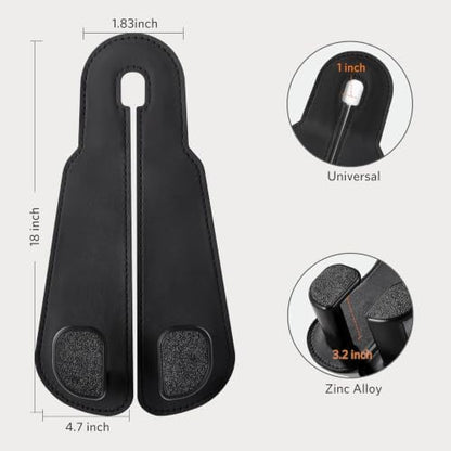 CoBak Extra Wide Car Seat Back Hooks, Premium Stitched Leather Headrest Hangers - Image 4