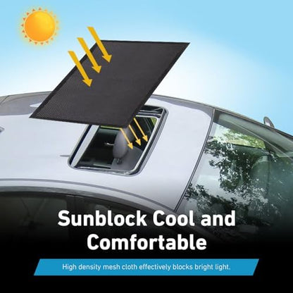 Car Roof Sunroof Sunshade Net, Breathable High-density Mesh Sunroof Cover - Image 5
