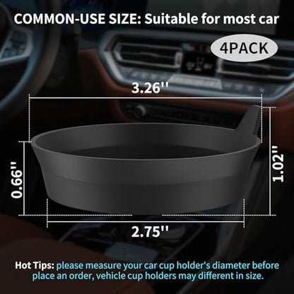 ME.FAN Car Cup Holder Coasters Silicone Cups Mats, Automotive Universal - Image 2