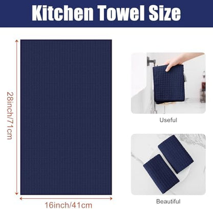 Homaxy Microfiber Waffle Weave Kitchen Towels, 8 Pack - Image 2
