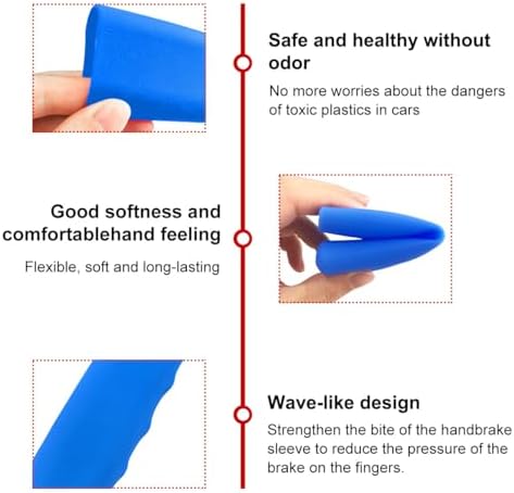 Car Handbrake Cover, Anti-Slip Silicone Auto Hand Brake Comfortable Handle Grip - Image 3