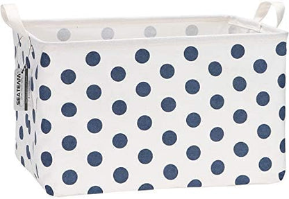 Sea Team Large Rectangle Open-Top Canvas Storage Basket by SeaTeam