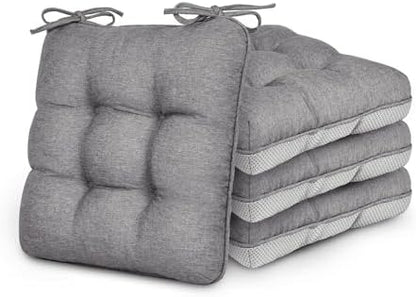 Love's cabin Memory Foam Chair Cushions Set of 4, 15.5 Inch by Lovescabin