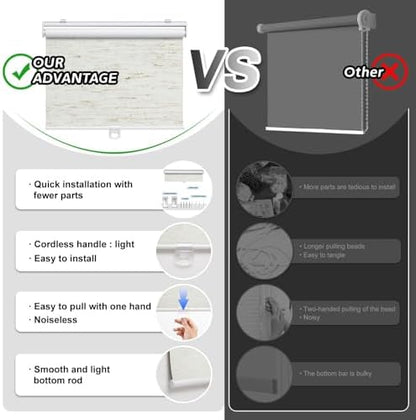 AOSKY Blackout Cordless Roller Shade - Image 5