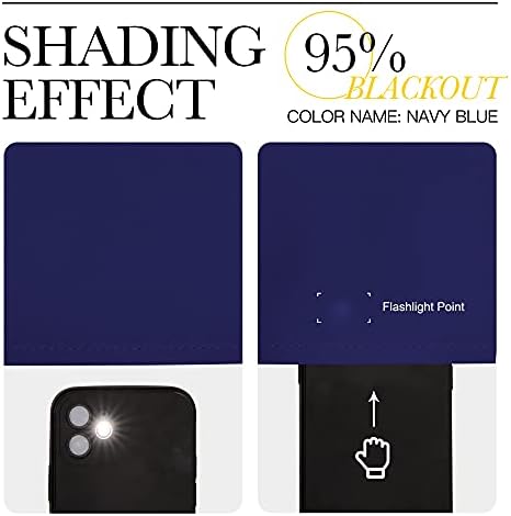 NICETOWN Energy Saving Blackout Curtains, 1 Pair, 42 by 84-inch, Royal Blue - Image 5