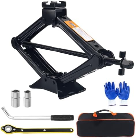 2T 4409 lbs Car Jack Kit, Heavy Duty Scissor Jacks by SSNNUU
