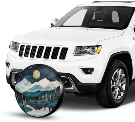 Mountains Deer Lake Landscape Spare Tire Cover Wheel Protectors Waterproof - Image 6