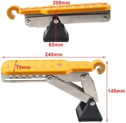 FSFY Feet Stand Pedal Foldable Roof Rack Car Door Step 1 Set Aluminium Alloy + - Image 4