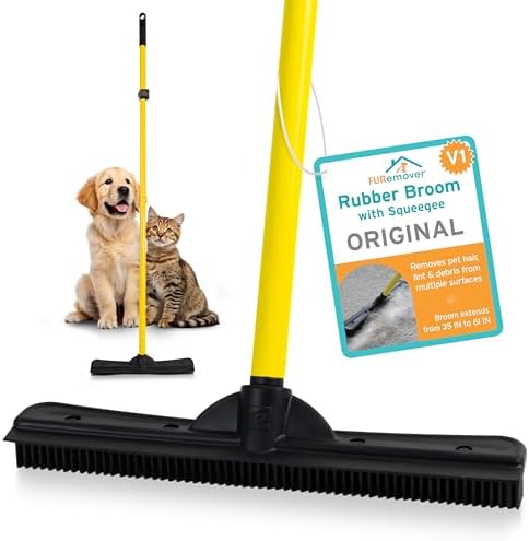 FURemover Pet Hair Removal Rubber Broom by FURemover