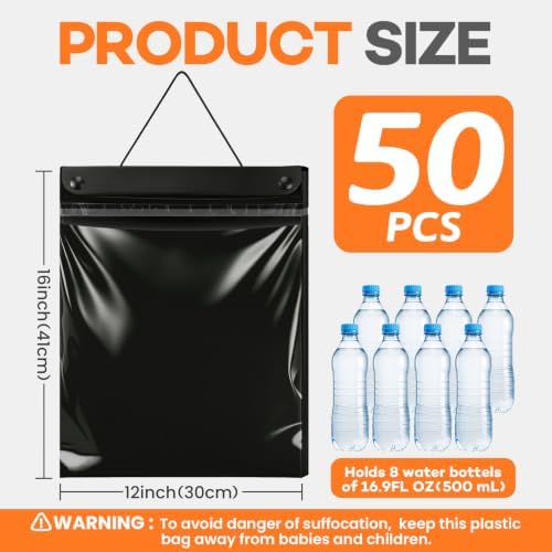 50 Count Hanging Car Trash Bags, Disposable Leak-proof Garbage Can - Image 2